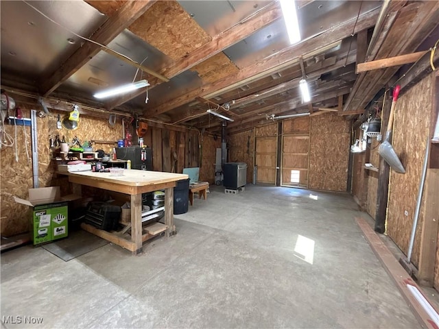 165 Township Rd Unit 1461, Greenwich, OH 44805 - interior space featuring a workshop area and a garage