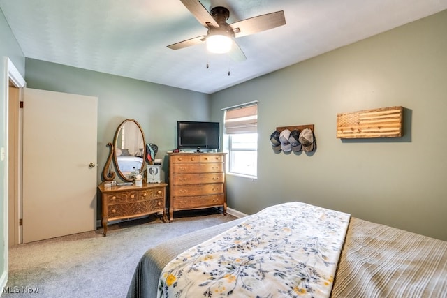 396 2nd St NE, Carrollton, OH 44615 - carpeted bedroom with a ceiling fan