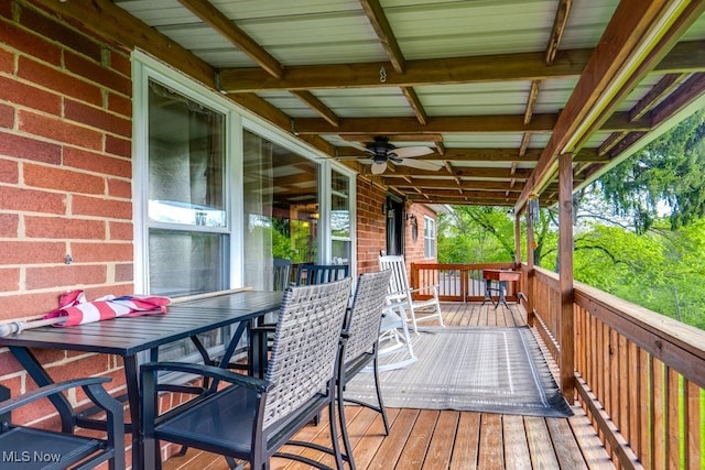 396 2nd St NE, Carrollton, OH 44615 - deck with outdoor dining space