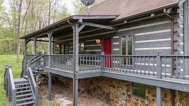 6570 State Route 339, Vincent, OH 45784 - exterior space featuring a shingled roof and stone siding