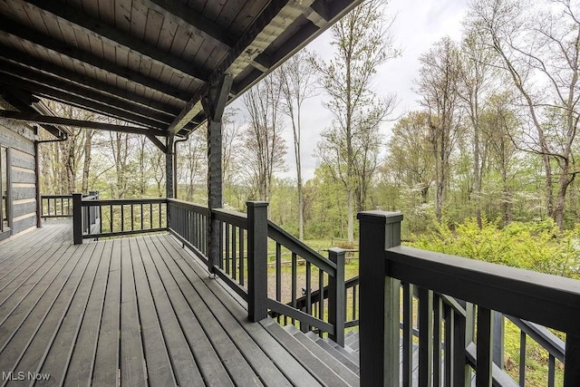 6570 State Route 339, Vincent, OH 45784 - view of wooden deck