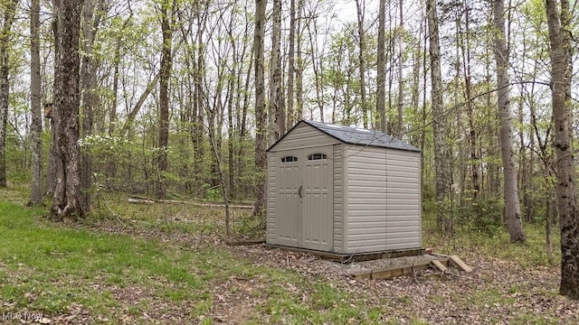 6570 State Route 339, Vincent, OH 45784 - view of shed featuring a forest view