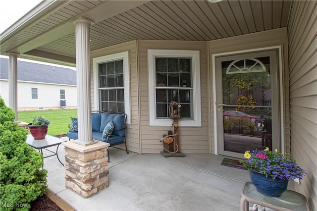 view of patio / terrace featuring a porch