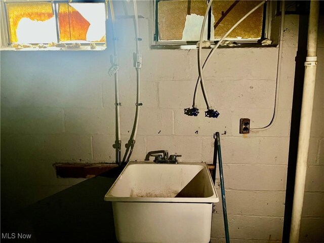 view of laundry area