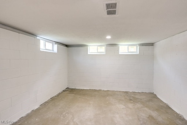 view of below grade area