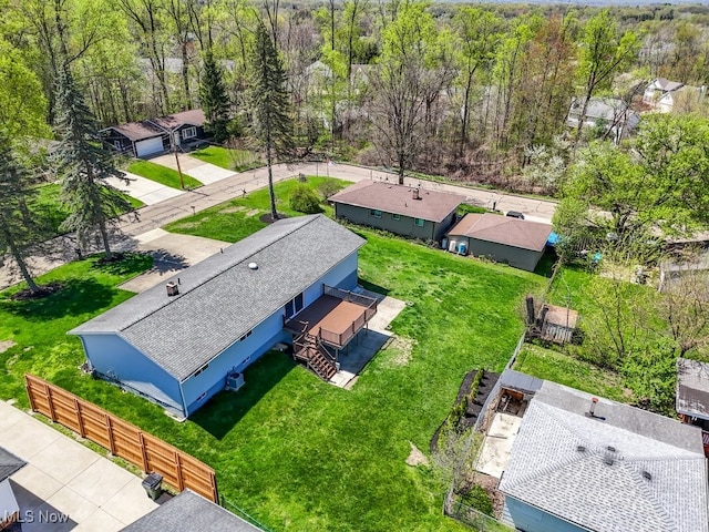 aerial perspective of suburban area