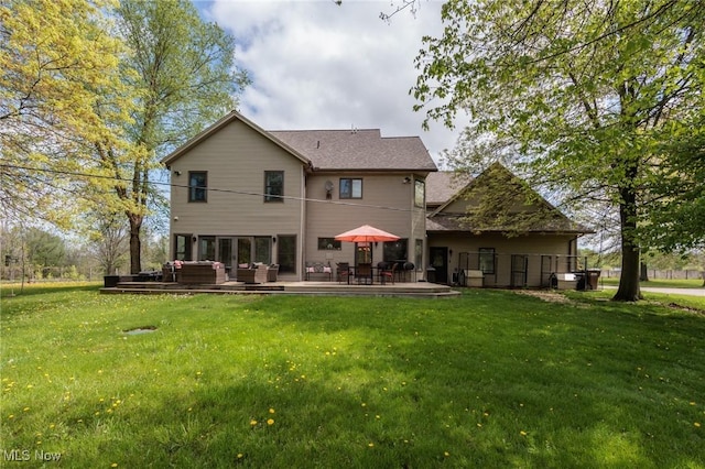 3286 Marks Rd, Medina, OH 44256 - back of house featuring a lawn and a patio area
