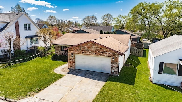 312 58th St, Vienna, WV 26105 - traditional home featuring brick siding, concrete driveway, and an attached garage