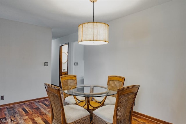 312 58th St, Vienna, WV 26105 - dining room with baseboards and wood finished floors