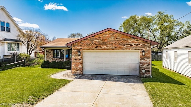 312 58th St, Vienna, WV 26105 - view of front of house with brick siding and concrete driveway