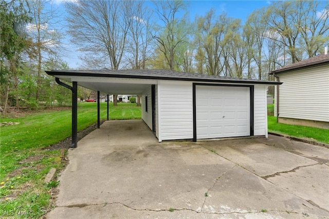 283 Maple St, Newton Falls, OH 44444 - garage featuring driveway and a garage
