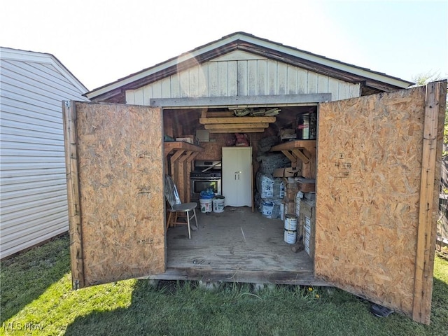 view of outbuilding with an outdoor structure