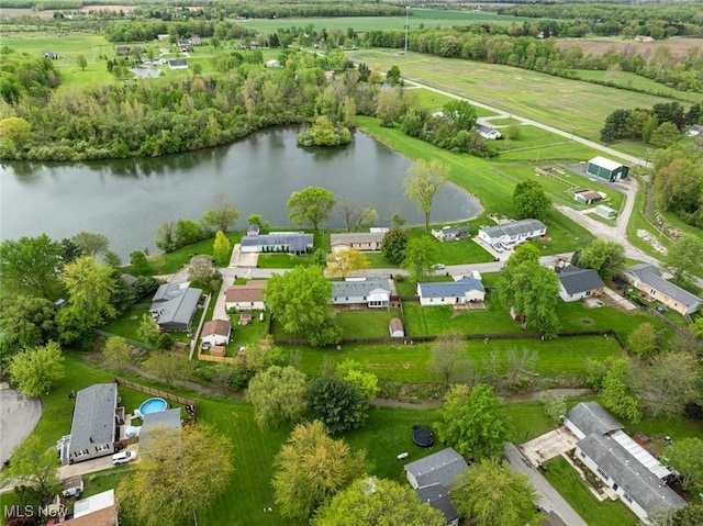 bird's eye view of a large body of water