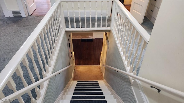 26561 Butternut Ridge Rd, North Olmsted, OH 44070 - stairway with carpet flooring