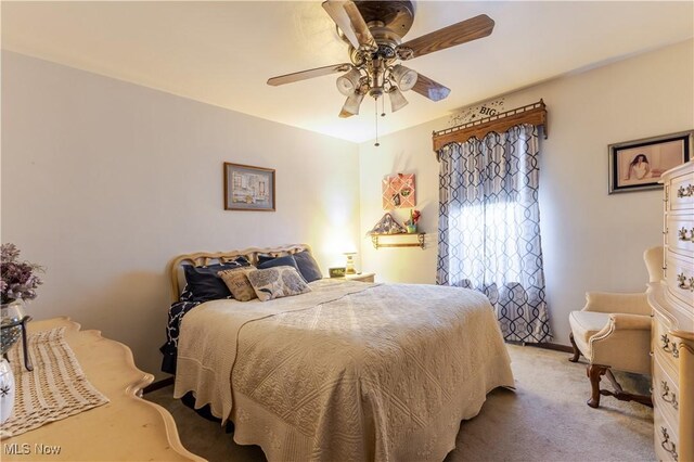 73 Hemlock Ln, Weirton, WV 26062 - bedroom featuring a ceiling fan and carpet