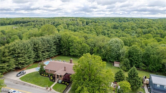 73 Hemlock Ln, Weirton, WV 26062 - drone / aerial view of a heavily wooded area