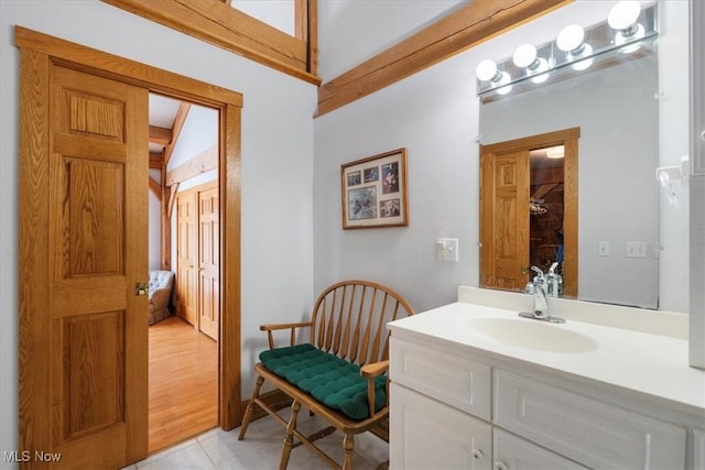 70 Northlake Ct, Vincent, OH 45784 - bathroom with vanity and tile patterned flooring