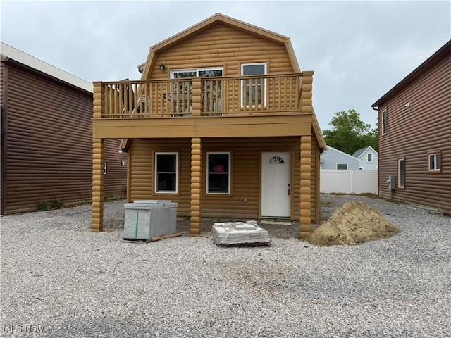 5919 Lake Rd W Unit 31, Ashtabula, OH 44004 - back of property featuring faux log siding and a gambrel roof