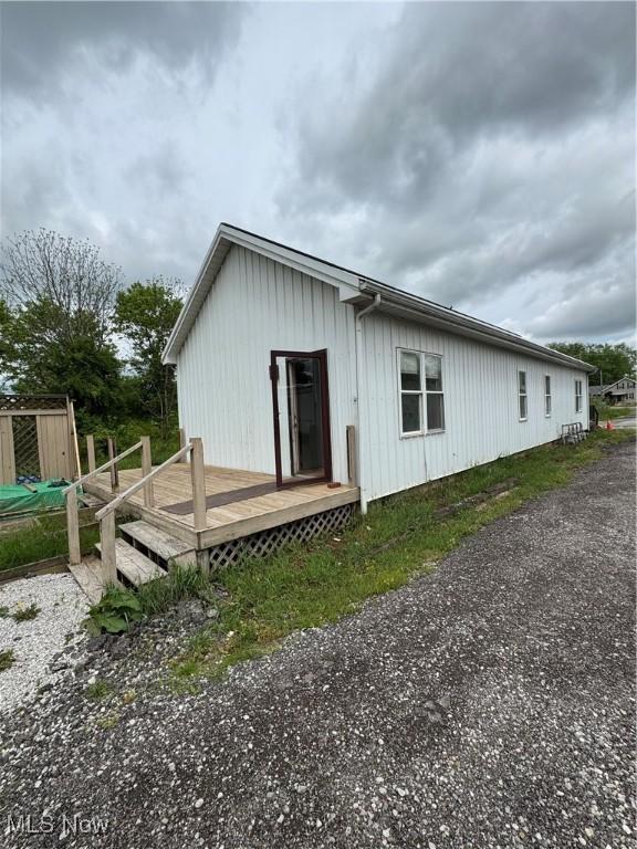 10270 State Route 550, Vincent, OH 45784 - rear view of house featuring a deck