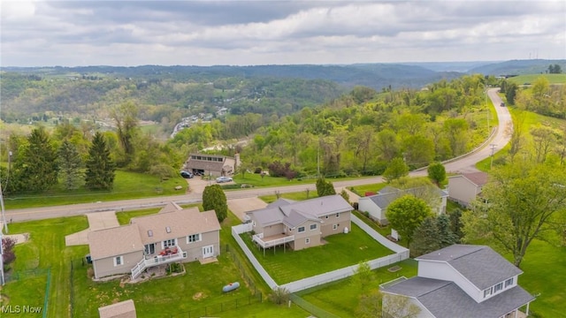 53350 High Ridge Rd, Bridgeport, OH 43912 - aerial view of residential area with a forest