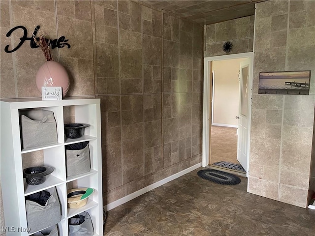 9207 Plank Rd, North Bloomfield, OH 44450 - bathroom featuring tile walls