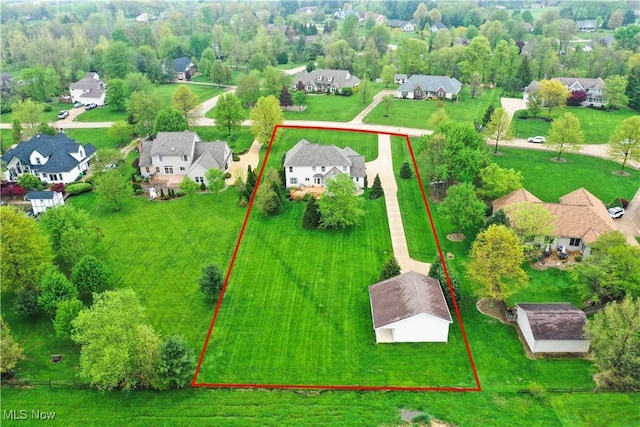 6972 Stagecoach Trl, Valley City, OH 44280 - aerial view of residential area featuring property parcel outlined