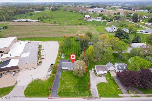 16139 E Main St, Mount Eaton, OH 44659 - aerial view of residential area featuring property parcel outlined