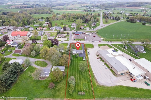 16139 E Main St, Mount Eaton, OH 44659 - aerial view of property and surrounding area featuring property boundaries highlighted