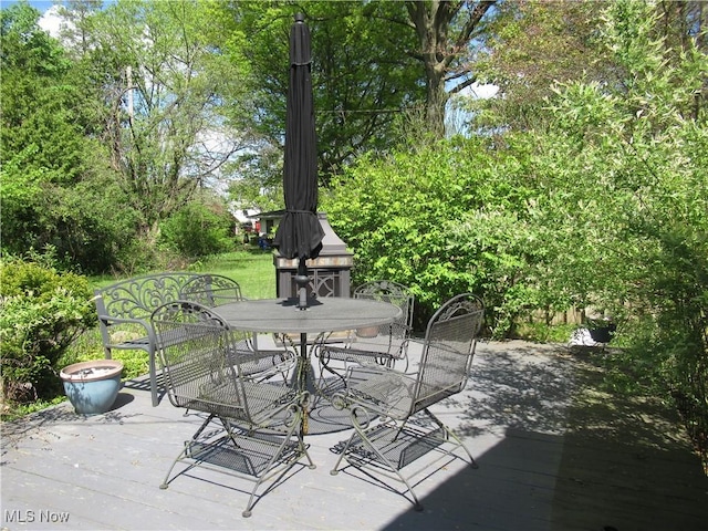 64 S Cadillac Dr, Boardman, OH 44512 - view of patio featuring outdoor dining space