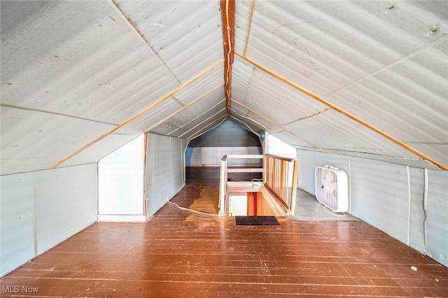 3509 Fargo Dr, Ashtabula, OH 44004 - additional living space with vaulted ceiling and wood-type flooring