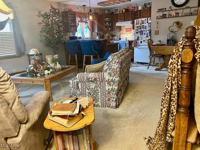 1845 Meadow Ln Unit B, Salem, OH 44460 - living area featuring light carpet