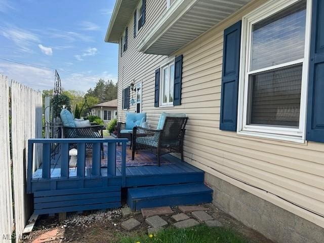 1845 Meadow Ln Unit B, Salem, OH 44460 - view of home's exterior with a wooden deck