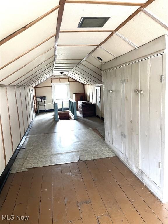 1632 Lawrence St, Parkersburg, WV 26101 - bonus room featuring hardwood / wood-style floors and vaulted ceiling
