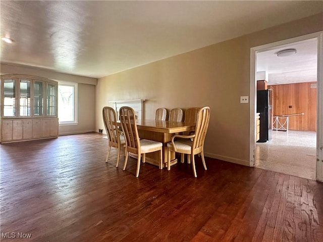 1357 Kearney St, Niles, OH 44446 - dining space with dark wood finished floors and baseboards