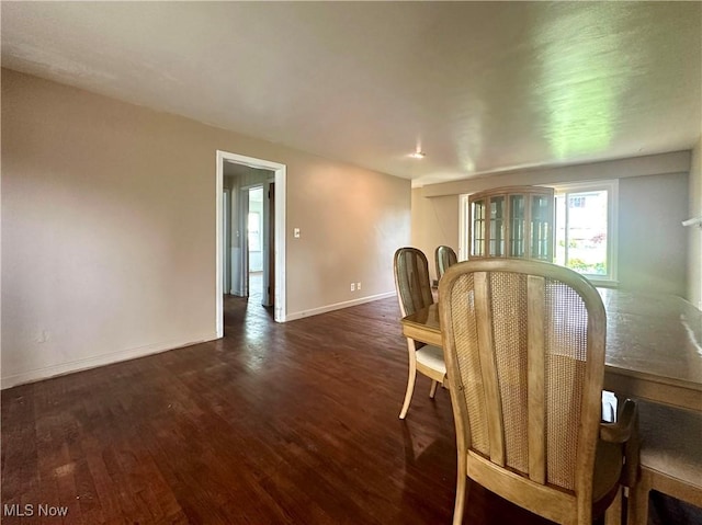 1357 Kearney St, Niles, OH 44446 - dining space with dark wood finished floors and baseboards