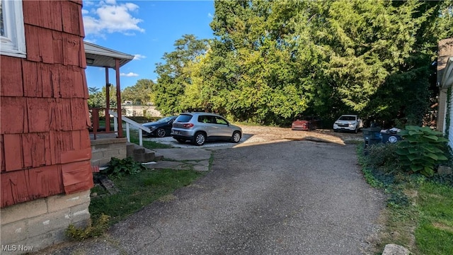 view of car parking