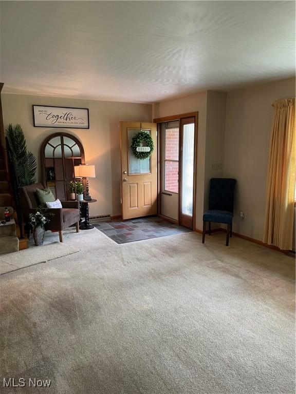 681 Grandview Ave, East Palestine, OH 44413 - entryway with carpet floors and baseboards