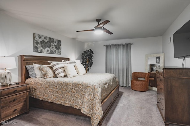 5500 12th Ave, Vienna, WV 26105 - bedroom with light carpet and ceiling fan