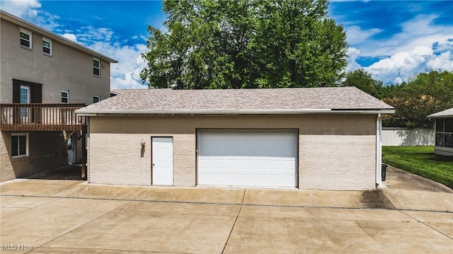 5500 12th Ave, Vienna, WV 26105 - detached garage featuring concrete driveway