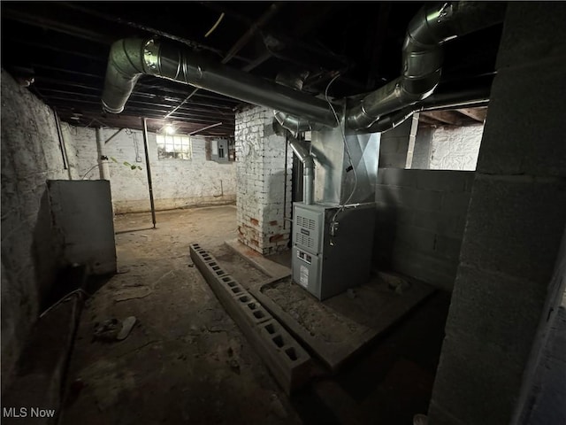 12423 Phillips Ave, Cleveland, OH 44108 - unfinished basement with heating unit