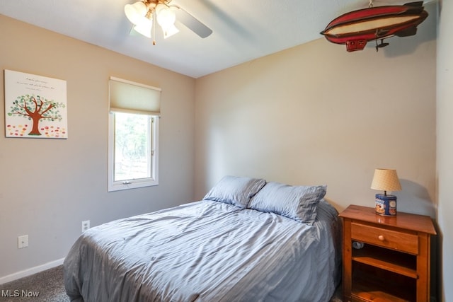 9942 Pebble Beach Cv, Reminderville, OH 44202 - bedroom with carpet, baseboards, and ceiling fan