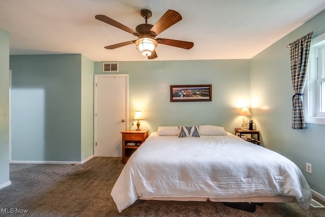 9942 Pebble Beach Cv, Reminderville, OH 44202 - bedroom with carpet floors, baseboards, and ceiling fan