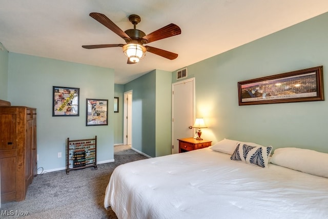 9942 Pebble Beach Cv, Reminderville, OH 44202 - carpeted bedroom featuring baseboards and a ceiling fan