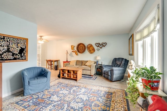 9942 Pebble Beach Cv, Reminderville, OH 44202 - living area featuring wood finished floors and baseboards