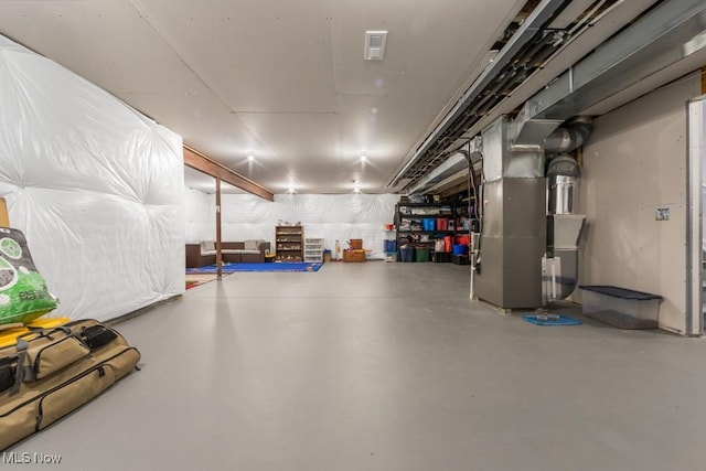 1726 Cobham Ln, Wadsworth, OH 44281 - unfinished below grade area with heating unit