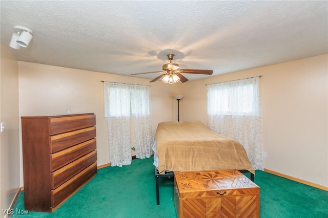 347 Beeler Dr, Berea, OH 44017 - bedroom with carpet floors, multiple windows, and a ceiling fan