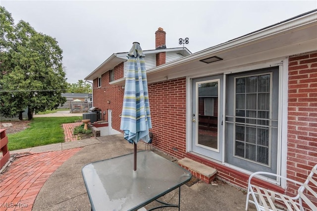 347 Beeler Dr, Berea, OH 44017 - view of patio featuring central AC