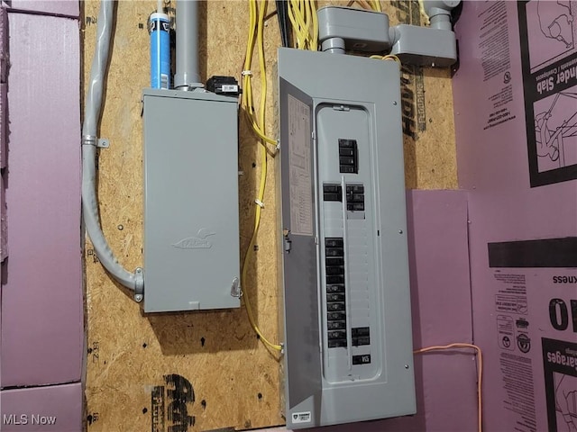 utility room featuring electric panel