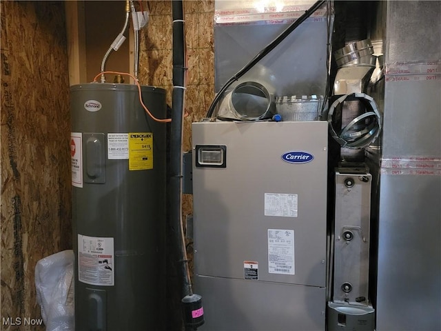 utilities featuring electric water heater