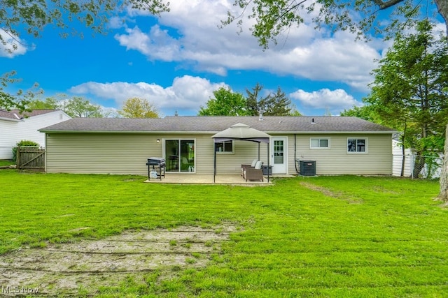 24560 Eldridge Blvd, Bedford Heights, OH 44146 - rear view of house with a patio area and central AC unit